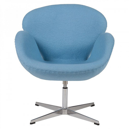 кресло swan chair шерсть голубое в Новороссийске