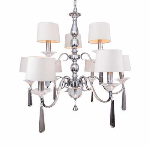 люстра nickel and black crystal хром в Новороссийске