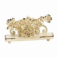 подставка для визиток pewter flower белая в Новороссийске