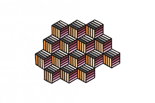 ковер parquet hexagon orange 203x153 от gan в Новороссийске