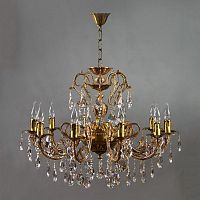 подвесная люстра ambiente alicante 8888/10 ab tear drop бронза в Новороссийске