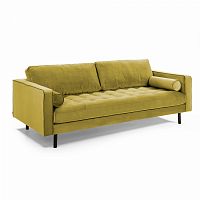 диван bogart sofa 3 трехместный темно-желтый от la forma (ex julia grup) в Новороссийске