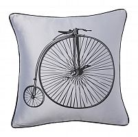 подушка с ретро-велосипедом retro bicycle grey в Новороссийске