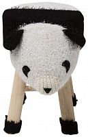 kare design пуф panda, коллекция "панда" 40*35*27, полиэстер, полиуретан, сосна, белый в Новороссийске