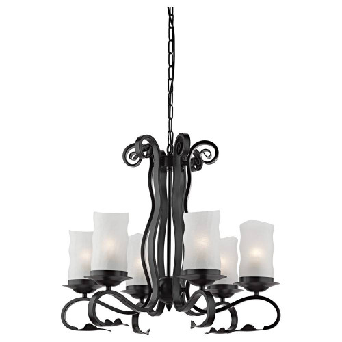подвесная люстра arte lamp scroll a7915lm-6bk в Новороссийске