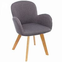 стул деревянный стул asia wooden legs / grey fabric в Новороссийске