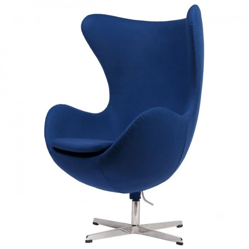 кресло egg chair кашемир синее в Новороссийске