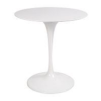 стол eero saarinen style tulip table top mdf d70 глянцевый белый в Новороссийске