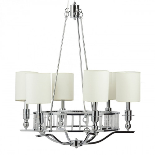 люстра easton light chandelier хром, бежевая в Новороссийске