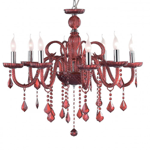 подвесная люстра ideal lux giudecca sp8 rosso в Новороссийске