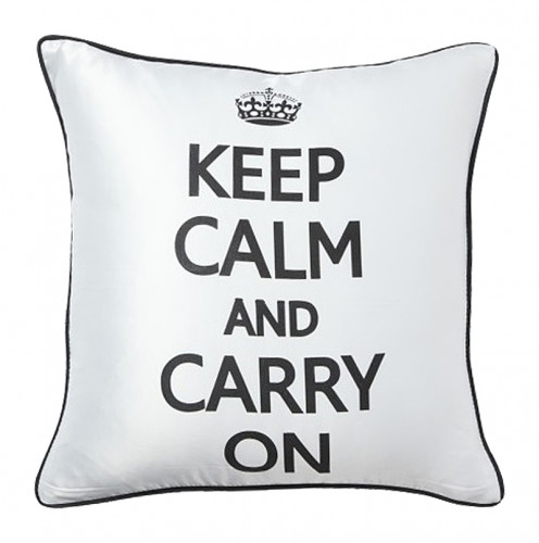 подушка с надписью keep calm and carry on в Новороссийске