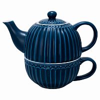 чайник с чашкой alice dark blue в Новороссийске