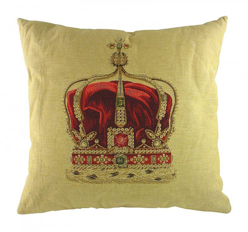 подушка с картинкой короны queen crown cream в Новороссийске