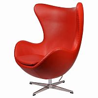 кресло arne jacobsen style egg chair красное в Новороссийске