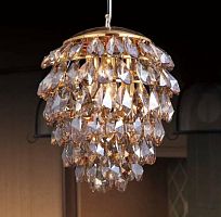 подвесной светильник crystal lux charme sp3+3 led gold/amber в Новороссийске