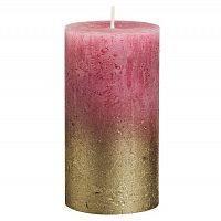 свеча большая красная с золотом rustic, 130х68 мм в Новороссийске