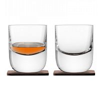 набор из 2 стаканов renfrew whisky с деревянными подставками 270 мл в Новороссийске