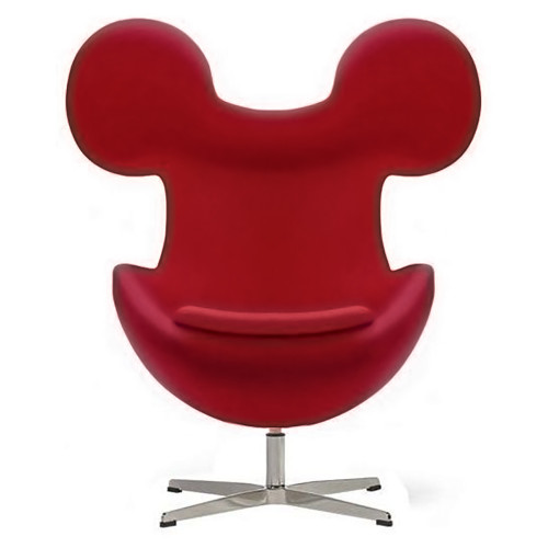 кресло egg mickey красное в Новороссийске