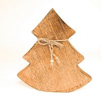 украшение новогоднее ель деревянная wooden tree, 23х23х2,5 см в Новороссийске