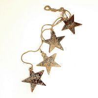 гирлянда новогодняя подвесная звезды золотые golden stars, 65 см в Новороссийске