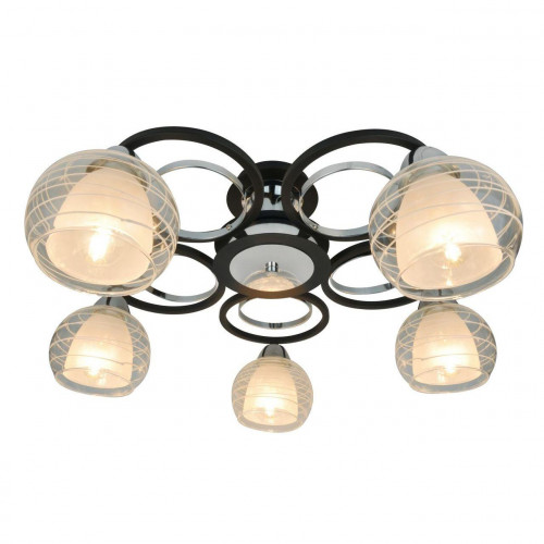 потолочная люстра arte lamp ginevra a1604pl-5bk в Новороссийске