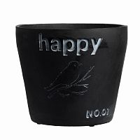 цветочный горшок happy чёрный в Новороссийске