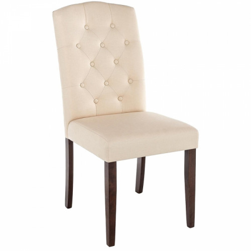 стул деревянный menson dark walnut / fabric cream в Новороссийске