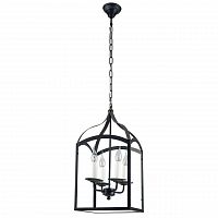 дизайнерская подвесная люстра spot light cage 9500404 черная в Новороссийске