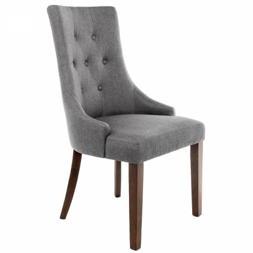 стул деревянный elegance dark walnut / fabric grey в Новороссийске