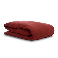 пододеяльник изо льна бордового цвета essential 150х200 в Новороссийске