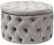 kare design пуф desire, коллекция "желание" 73*46*73, бархат, полиуретан, сосна, серый в Новороссийске