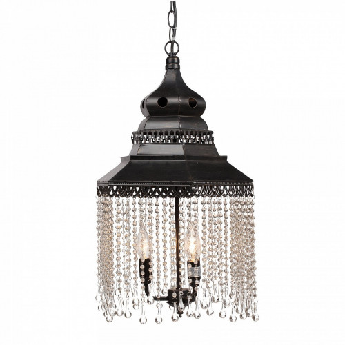 люстра подвесная черная с хрустальными подвесками chandelier в Новороссийске