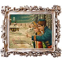 картина «с новым годом!» в раме «амели силвер», версия 18 в Новороссийске