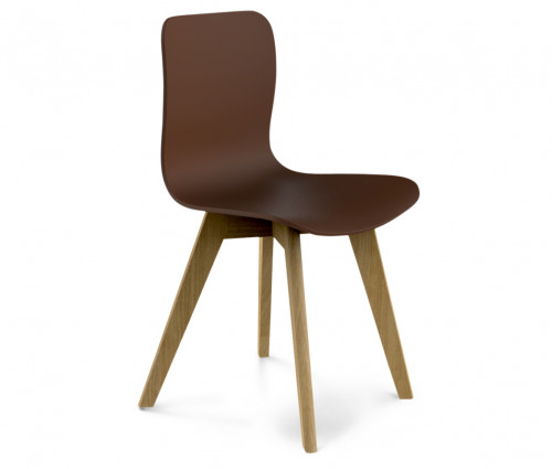 стул dsw коричневый s42 (eames style) в Новороссийске