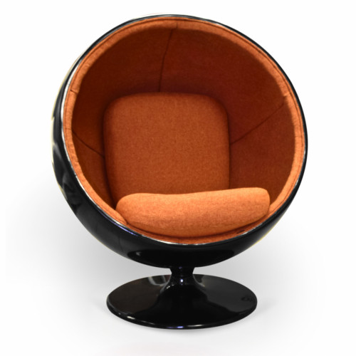 кресло ball chair черно-коричневое в Новороссийске