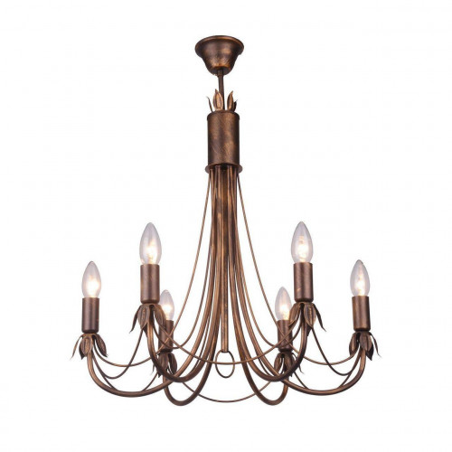 подвесная люстра toplight lucinda tl7350d-06br в Новороссийске