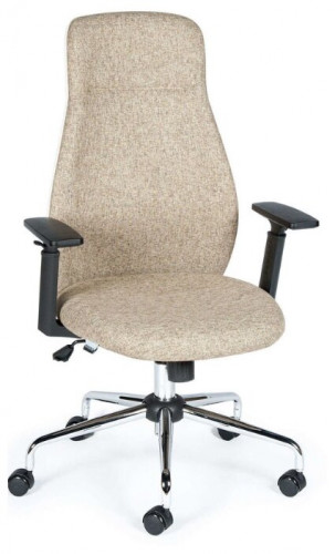 кресло для руководителя norden chairs милан, обивка: текстиль, цвет: ткань светло-бежевая в Новороссийске