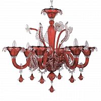 подвесная люстра ideal lux ca vendramin sp6 rosso в Новороссийске