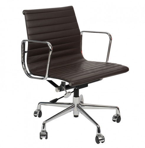 кресло eames style кофейная кожа в Новороссийске