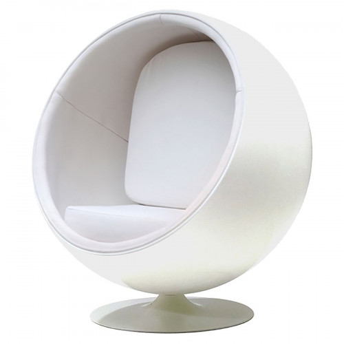 кресло eero ball chair белое в Новороссийске