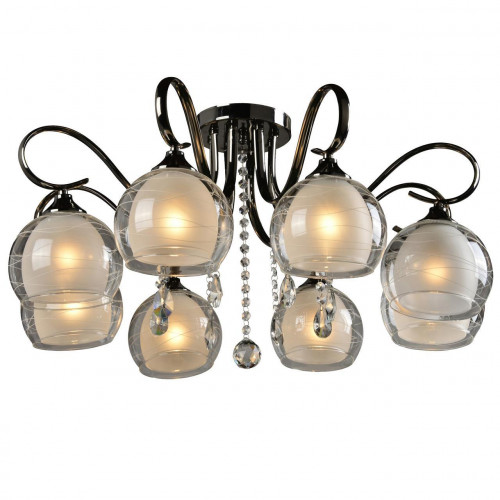 потолочная люстра idlamp merinella 877/8pf-darkchrome в Новороссийске