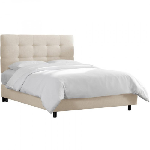 кровать двуспальная 180х200 белая alice tufted talc в Новороссийске
