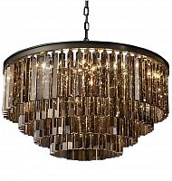 люстра odeon 4 rings smoke черное основание, дымчатое стекло в Новороссийске