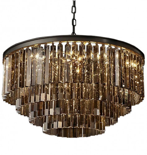 люстра odeon 4 rings smoke черное основание, дымчатое стекло в Новороссийске