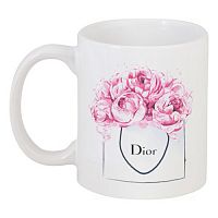 кружка с рисунком dior peonies в Новороссийске