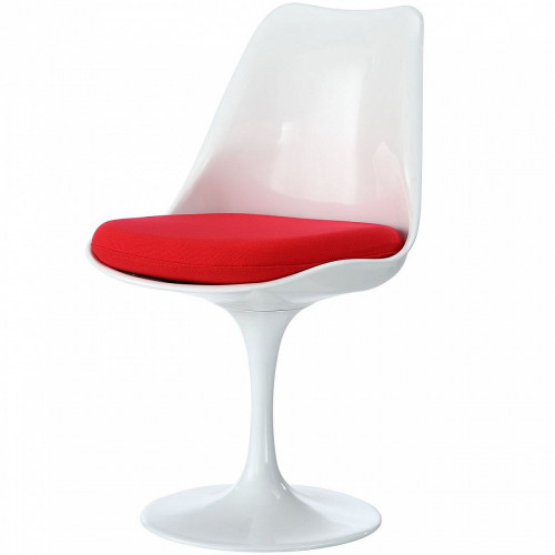 стул eero saarinen style tulip chair красная подушка в Новороссийске