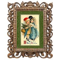 репродукция старинной рождественской гравюры best wishes в Новороссийске