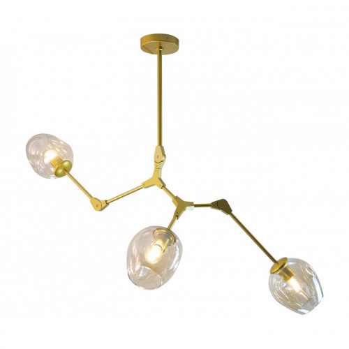 потолочная люстра kink light нисса 07512-3,33 янтарная в Новороссийске