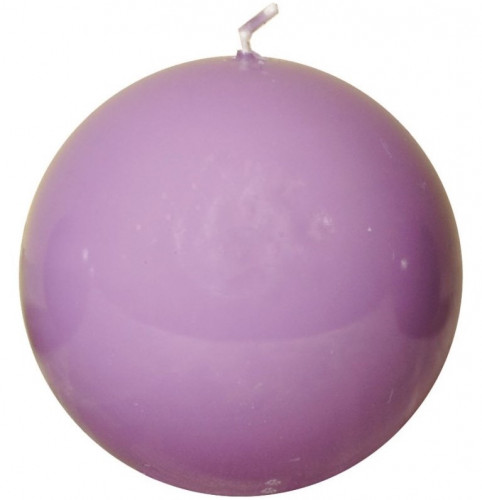 свеча-шар сиреневая, 8 см в Новороссийске
