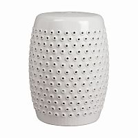 керамический столик-табурет cutwork garden stool белый в Новороссийске